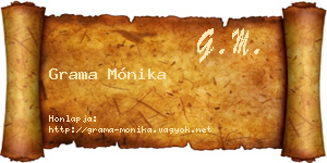 Grama Mónika névjegykártya
