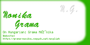 monika grama business card